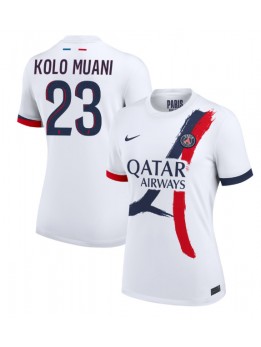 Paris Saint-Germain Randal Kolo Muani #23 Replika Borta Kläder Dam 2024-25 Kortärmad